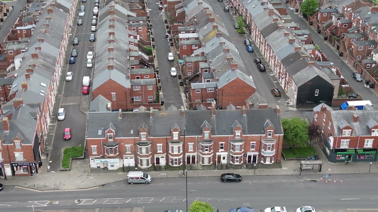 West Road, Condercum Road, Newcastle Upon Tyne, A View From The Sky Above