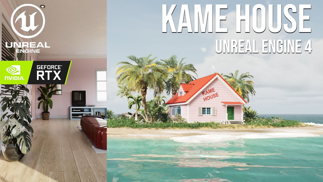 I made Kame House in Unreal Engine