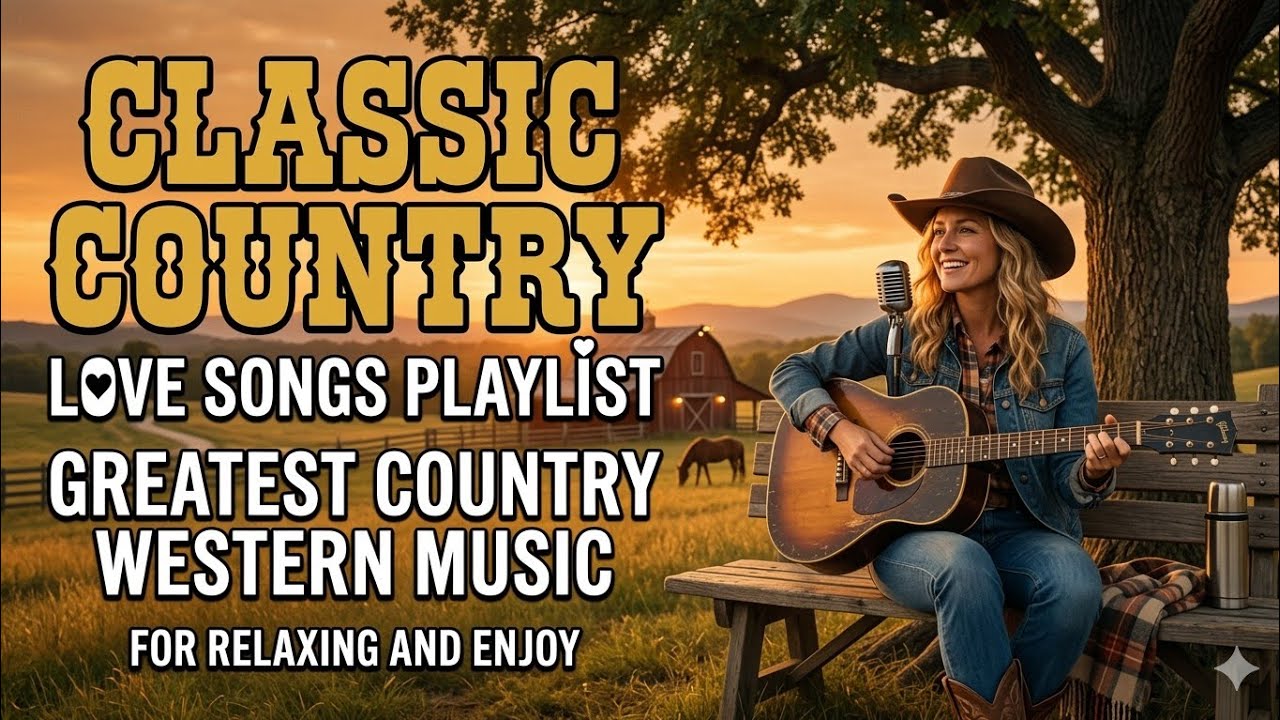 Classic Country Love Songs Playlist Greatest Country Western Music For Relaxing and Enjoy 