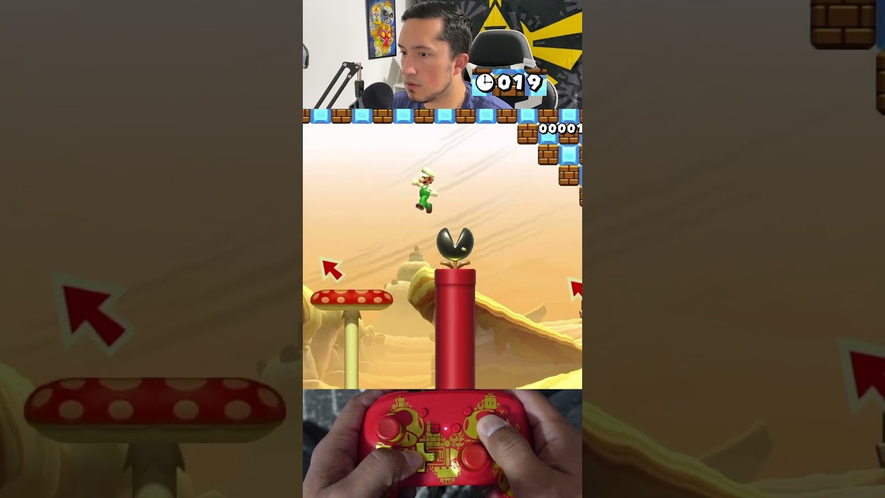 I finished this level with LESS than half a second! #supermariomaker2 #smm2