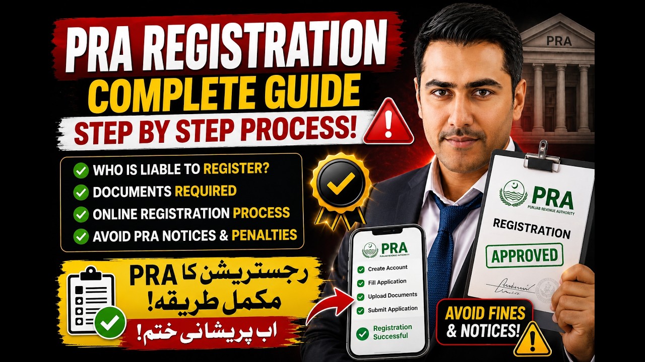 PRA Registration Online Process 2026 | Step-by-Step Punjab Revenue Authority Guide