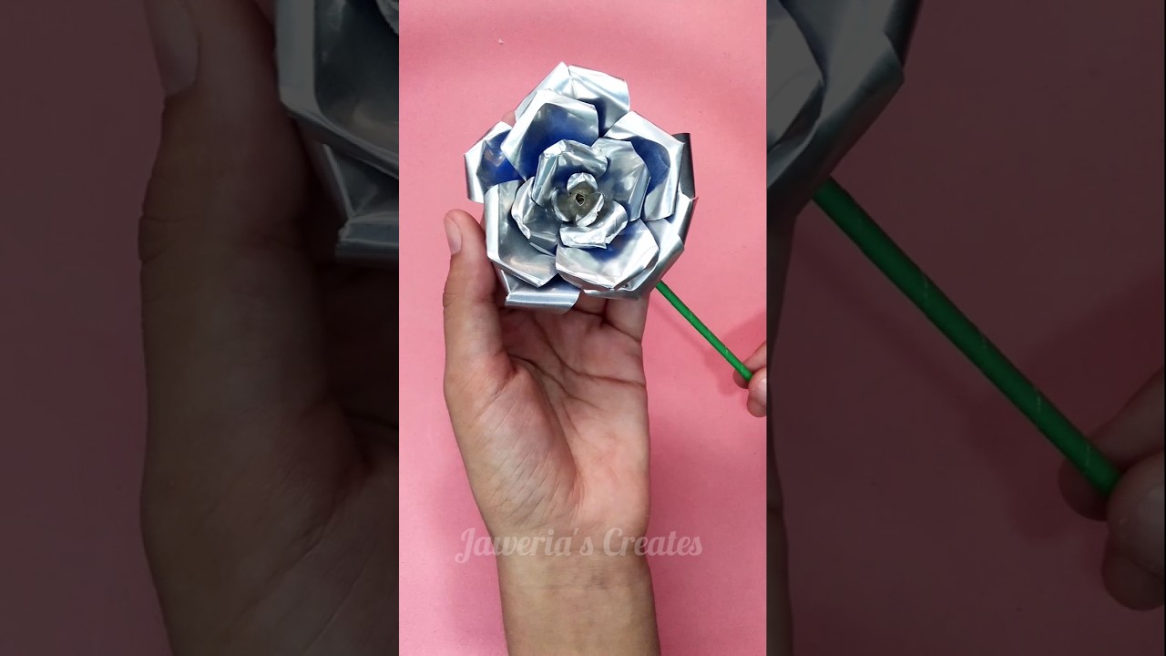 STUNNING DIY Rose with SODA can #diy #art #artist #cute #creative #viral #rose #flower #love #ideas