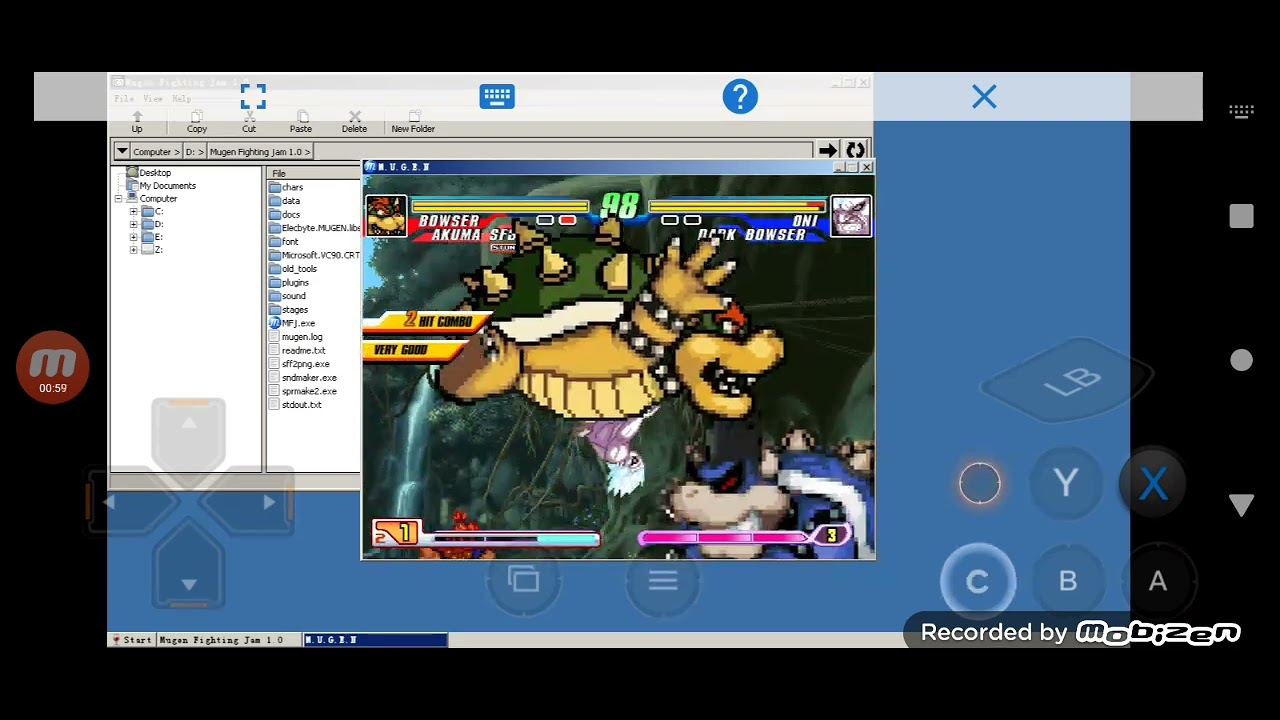 Lily Mugen Special Battle #1: Bowser & Akuma vs Oni & Dark Bowser