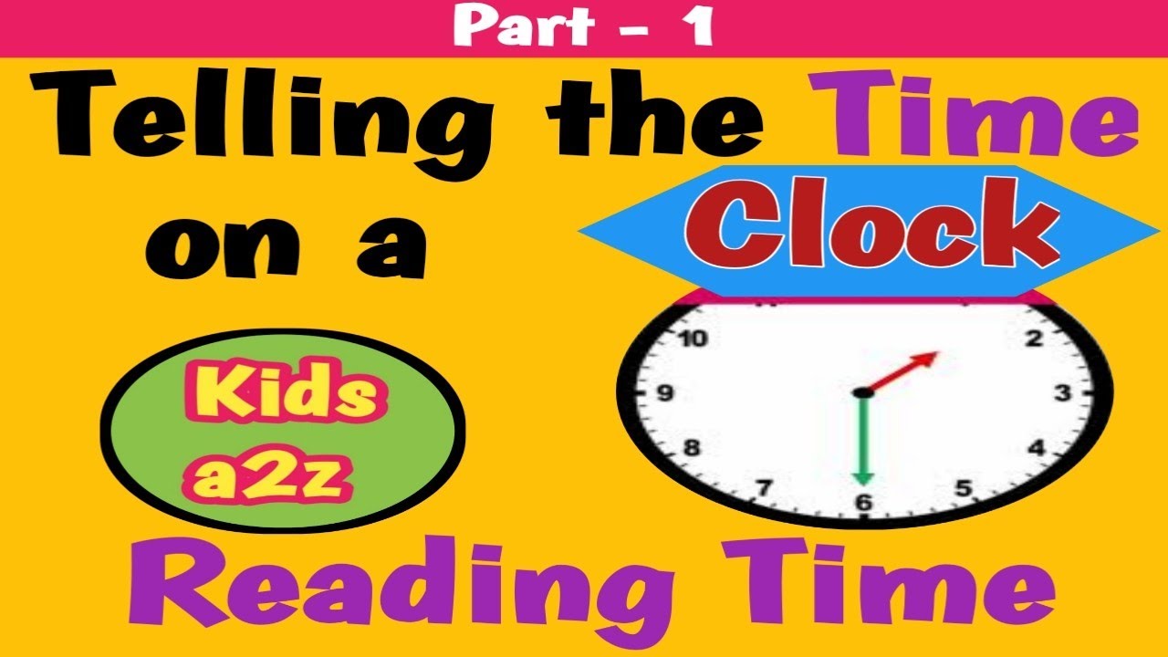 Telling the Time on a Clock for Kids | Half Past Time Concept | Reading Time Math (part 1)