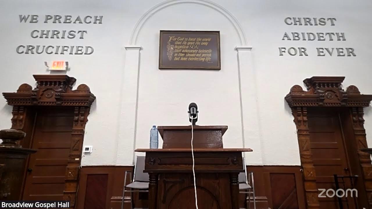 Broadview Gospel Hall's Zoom Meeting