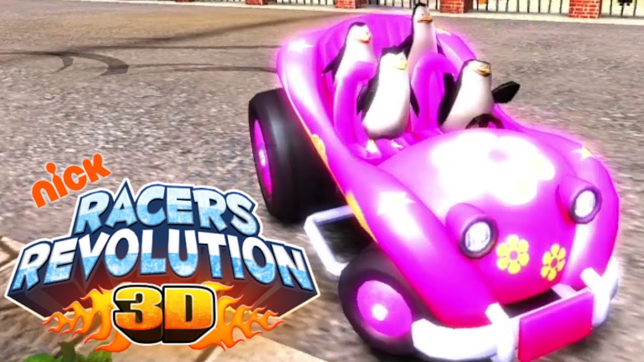 Nick Racers Revolution 3D - Full Longplay as The Penguins of Madagascar