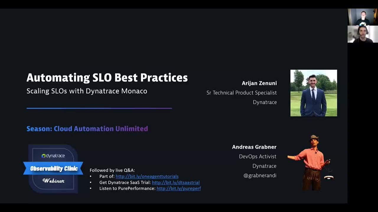 Automating and Scaling SLO Best Practices with Dynatrace Monaco