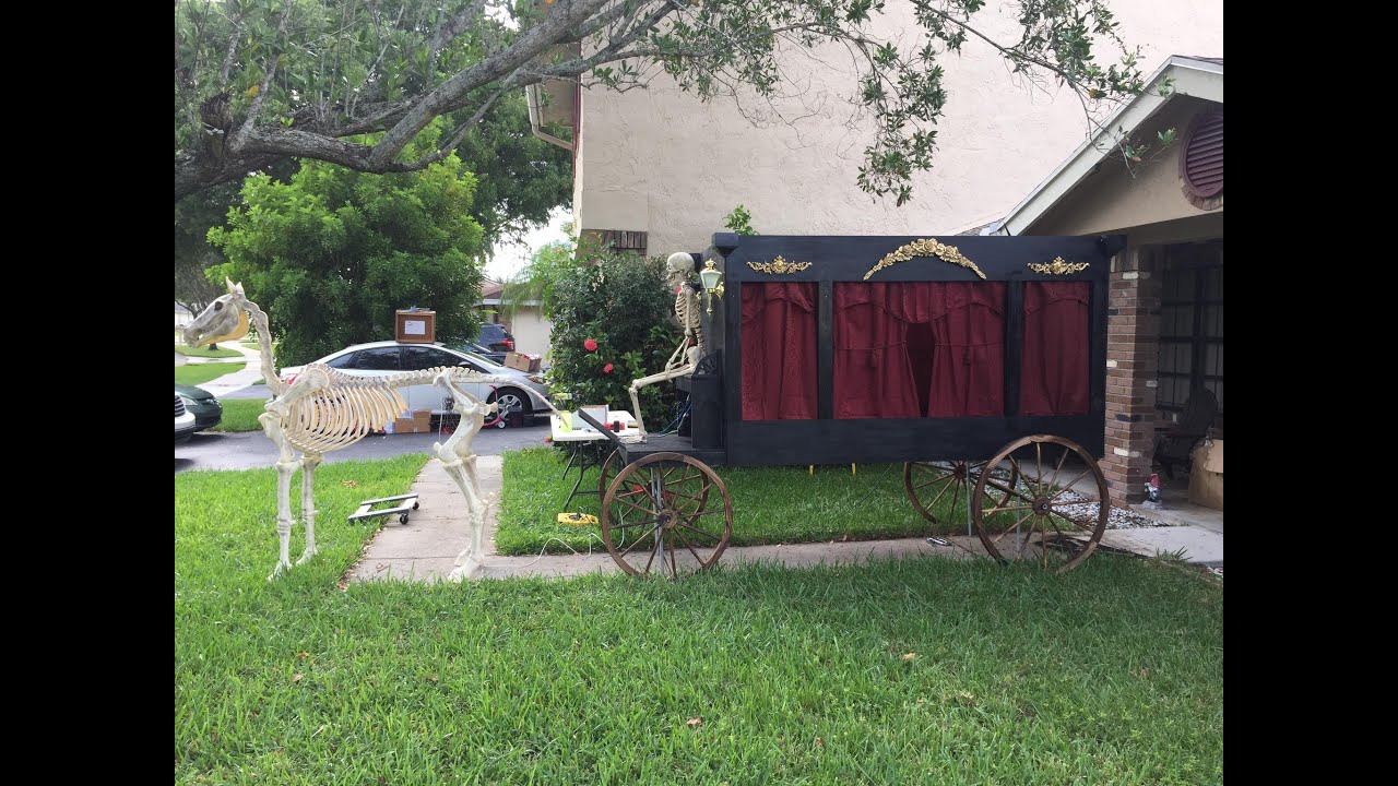 Halloween Hearse with Infinity Illusion and Talking Skeleton