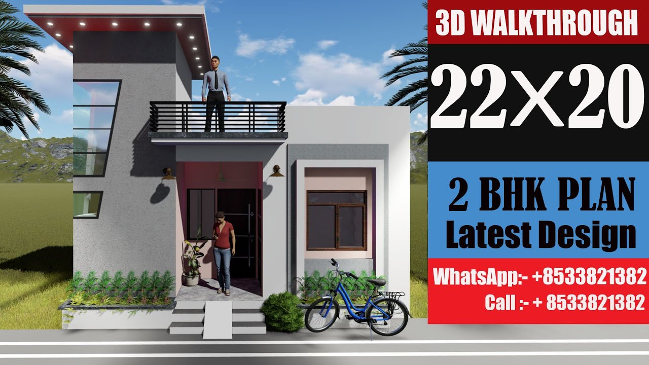 22X20 HOUSE PLAN # 22X20 HOMES DESIGN # SMALL HOUSE PLAN # 20 BY 20 KA NAKSHA