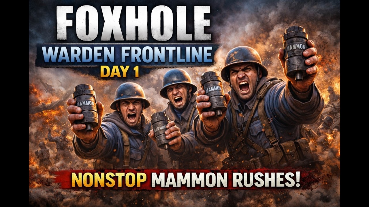 #GAMING  #Foxhole Warden Frontline Opening Day: Mammon Rush After Mammon Rush -  WAR 132