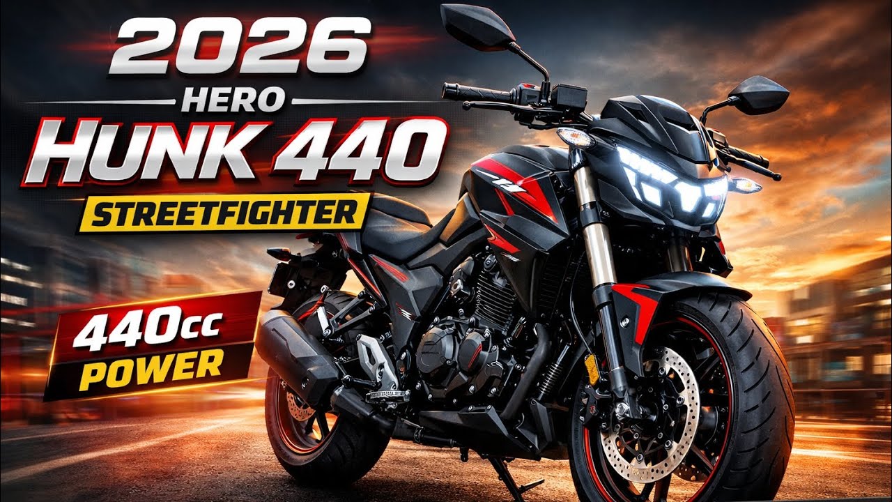 2026 Hero Hunk 440 Launched? Full Specs, Price, Features & First Look | Auto Verse