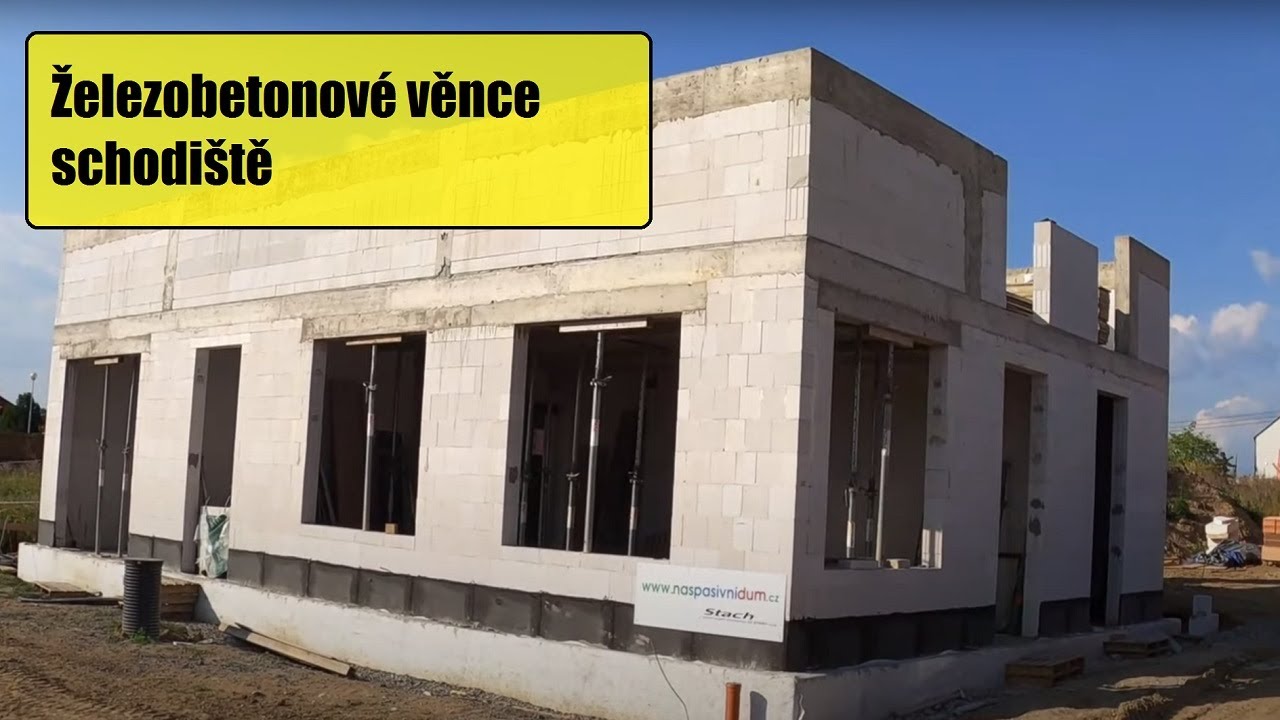 Železobetonové věnce, schodiště