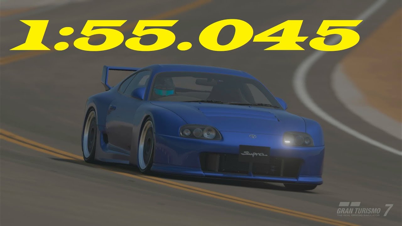 [1:55.045] Gran Turismo 7 Lap Time Challenge: Grand Valley Highway 1 with Supra GT Road Car #gt7