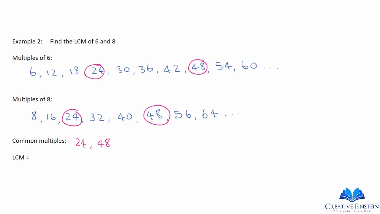 LCM (lowest common multiple)