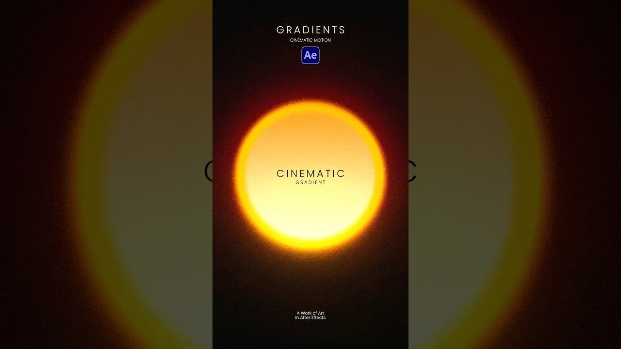 Create Cinematic Motion Graphics With Gradients in After Effects