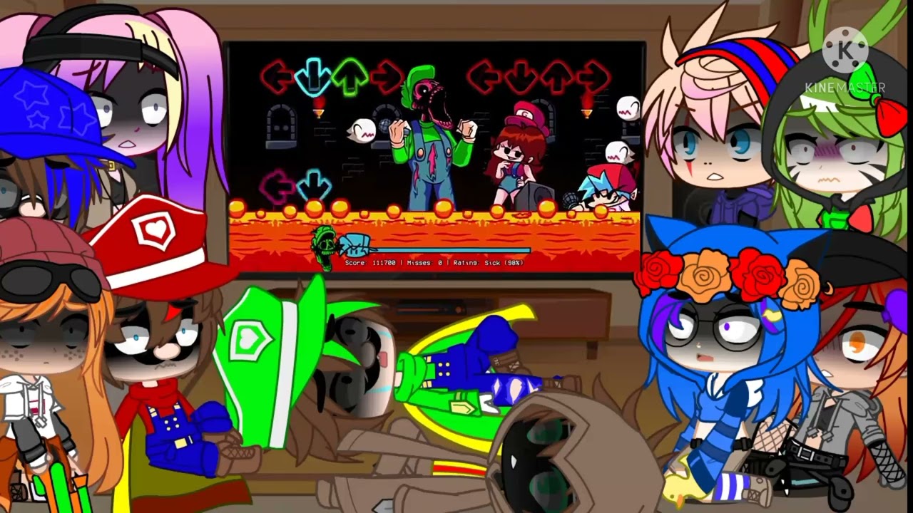 smg4 crew react to Mario mandess part 3