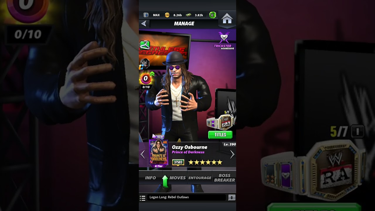 Ozzy with backpack/rumble