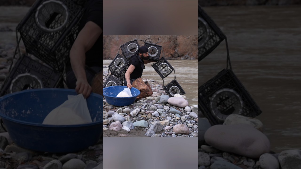I caught 60 kg of fish using plastic crates. #fishing