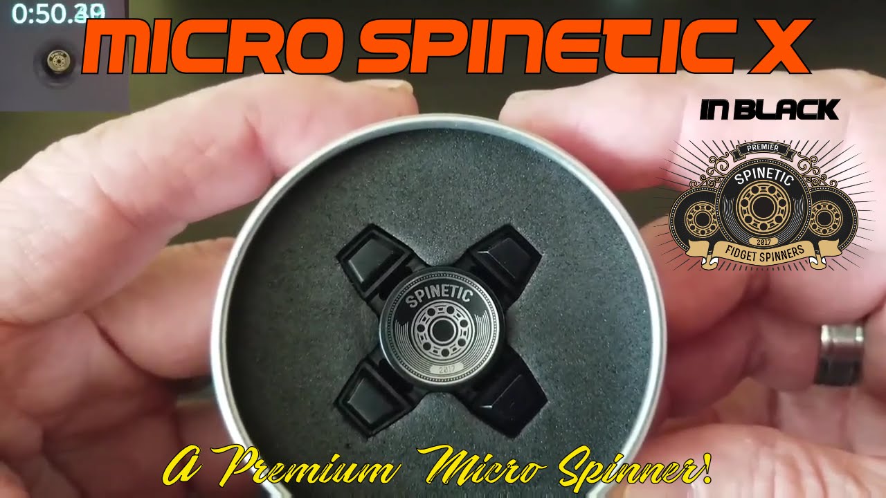 Fidget Spinner Review: Micro X Spinner in Black from Spinetic Spinners