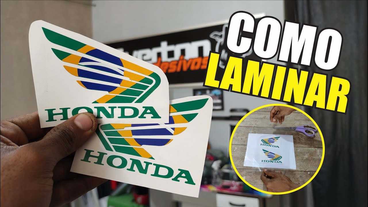 APRENDA COMO LAMINAR UM ADESIVO DE FORMA CORRETA