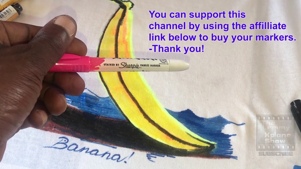 Sharpie fabric markers versus Marvy Uchida broad tip. Fabric Marker comparison and review.
