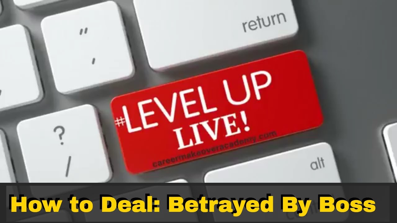 How to Deal with Being Thrown Under the Bus by Your Boss | Betrayed By Boss