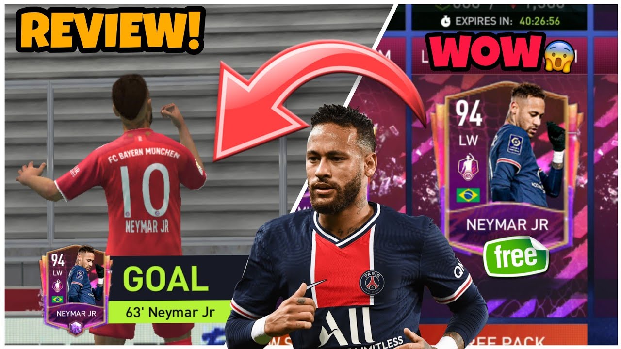 FIFA MOBILE 22 &bull; POTM NEYMAR REVIEW AND GAMEPLAY | HOW TO GET POTM NEYMAR 94 LW FOR FREE? 😳