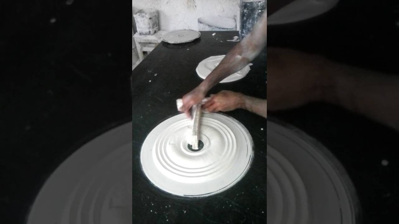 Como fazer florao de gesso.