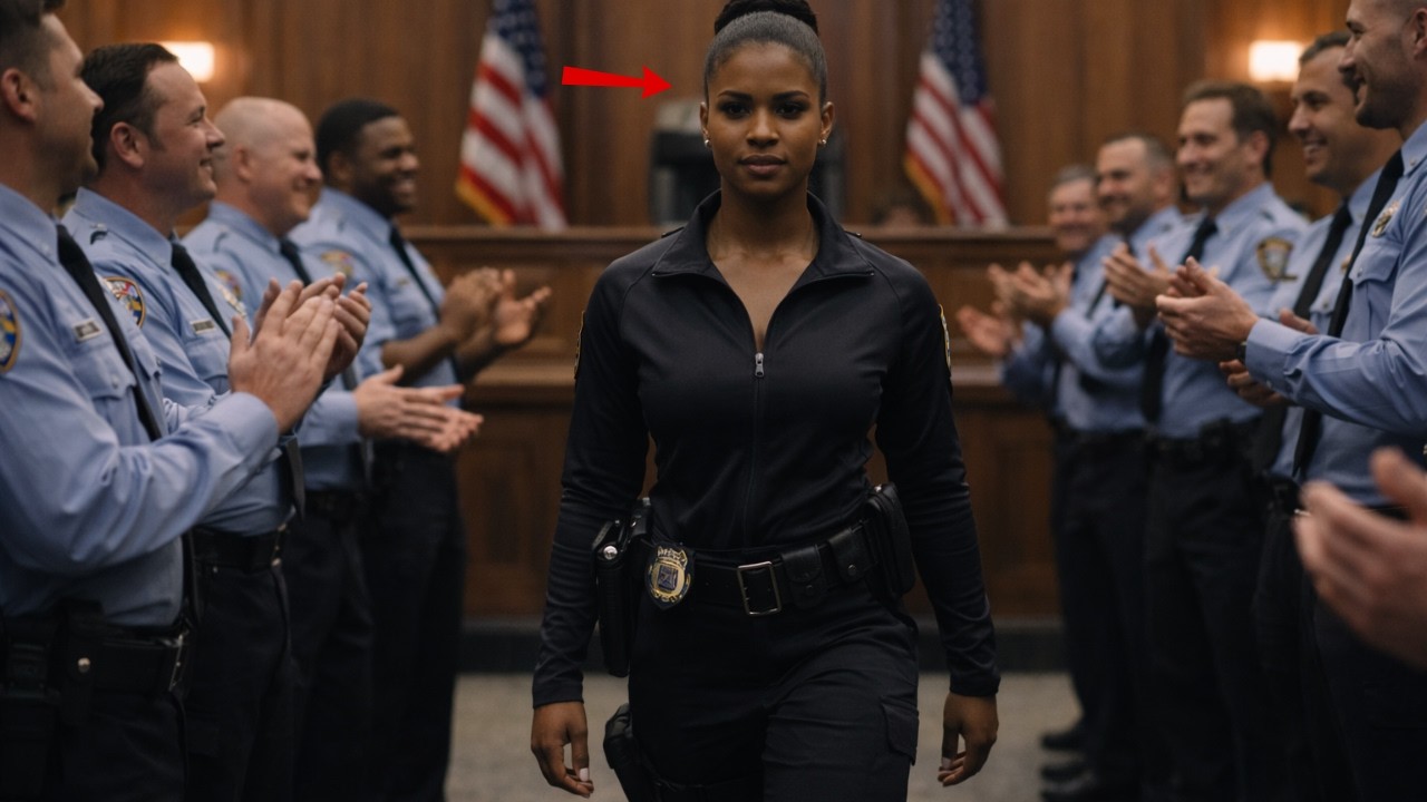 DES POLICIERS CORROMPUS CÉLÈBRENT AU TRIBUNAL, MAIS SE FIGENT EN APPRENANT QU’ELLE DIRIGE LE FBI.