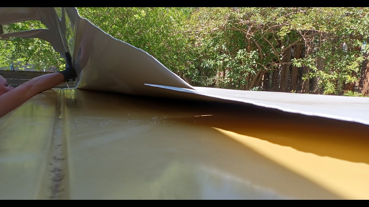 Coleman Pop-up Camper Roof Re-do:  Part 1: Removing the ABS plastic