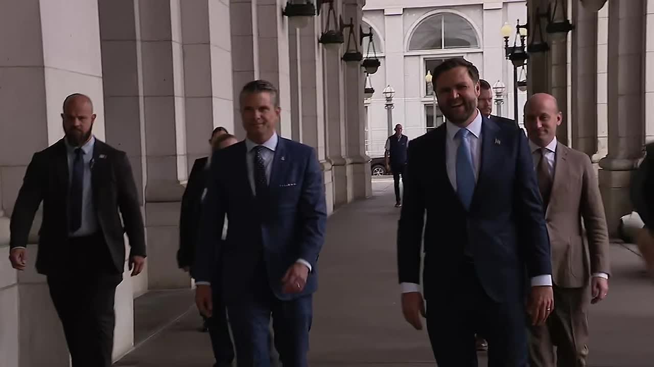RAW FEED: JD Vance, Pete Hegseth talk to National Guard troops in Washington, DC