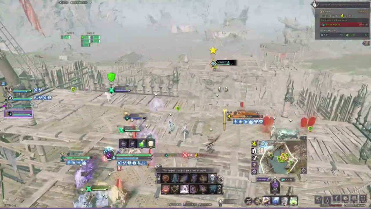 Throne And Liberty GvG SoS boonstone | Alpha Vs Kracked Round 2 | (Staff + Dag)
