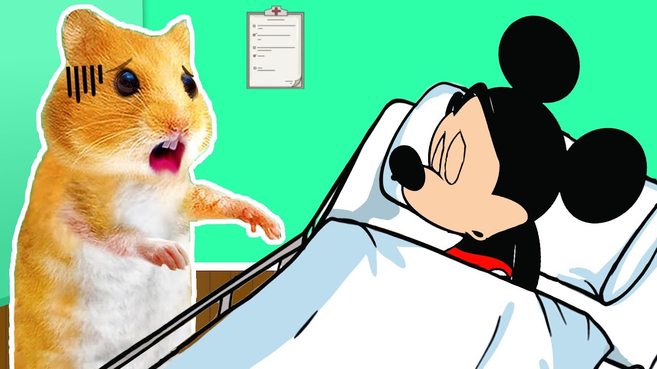 Oh No, Mickey Got Sick! Doctor Hamster Pretend Check Up | Mini Hamster Land 🐹🏥