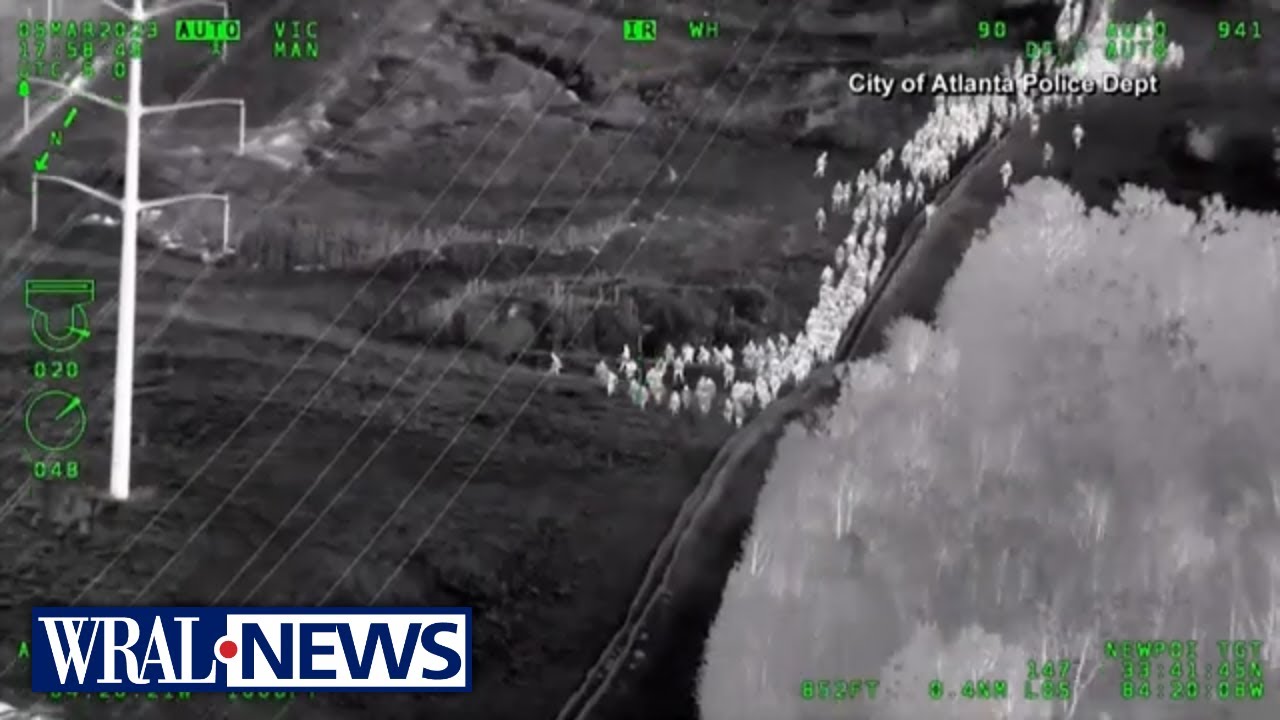 RAW: Aerials of Cop City Chaos; 23 face domestic terrorism charges after arrests