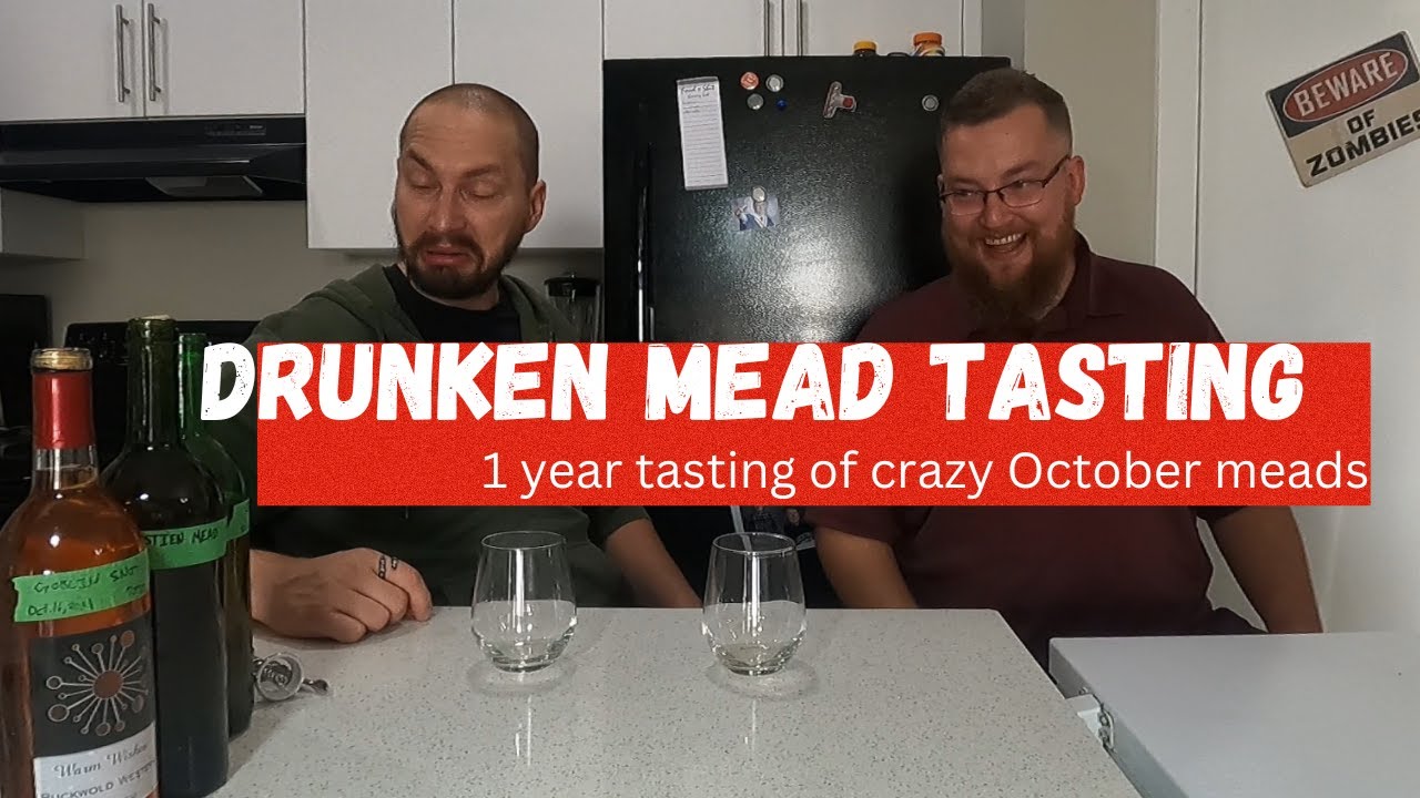 1-year tastings- Tasting the crazy meads of last year's spooky season