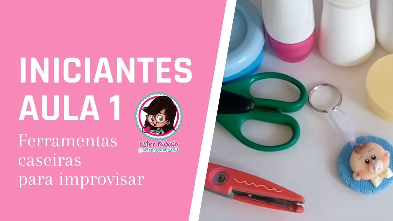Ferramentas Caseiras para Biscuit + chaveiro INICIANTES