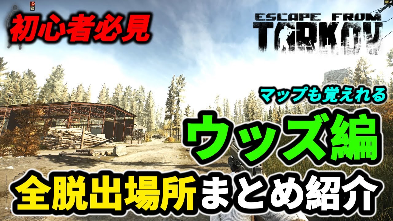 【タルコフ】ウッズ 全脱出場所まとめ紹介 ＃EFT #Tarkov