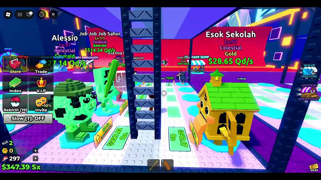 Roblox tsunami for brainrot admin abuse by bitkar101