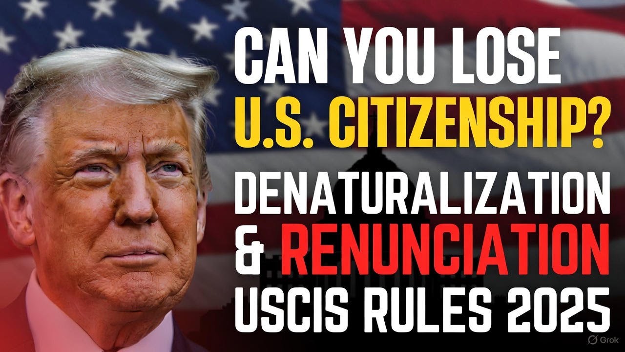 Can You Lose U.S. Citizenship in 2025? Denaturalization & Renunciation Explained | USCIS Update