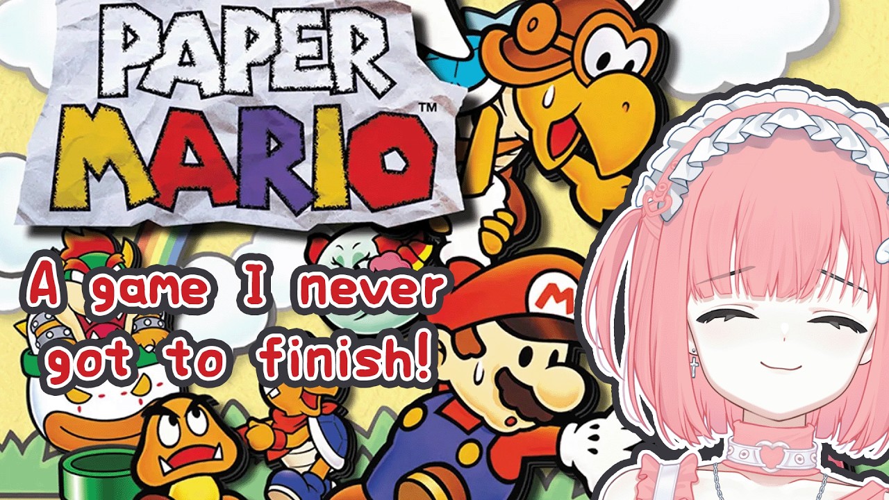 【Paper Mario 64】I slept like a baby thanks to beer! Good Morning!【#hororilive】