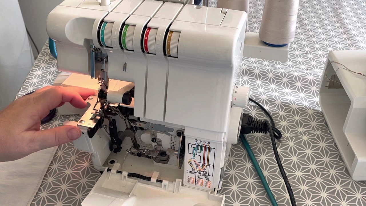 Uvlačenje konca u Singer Ultralock 14u454B  overlovku #sewing #overlock #endlarica