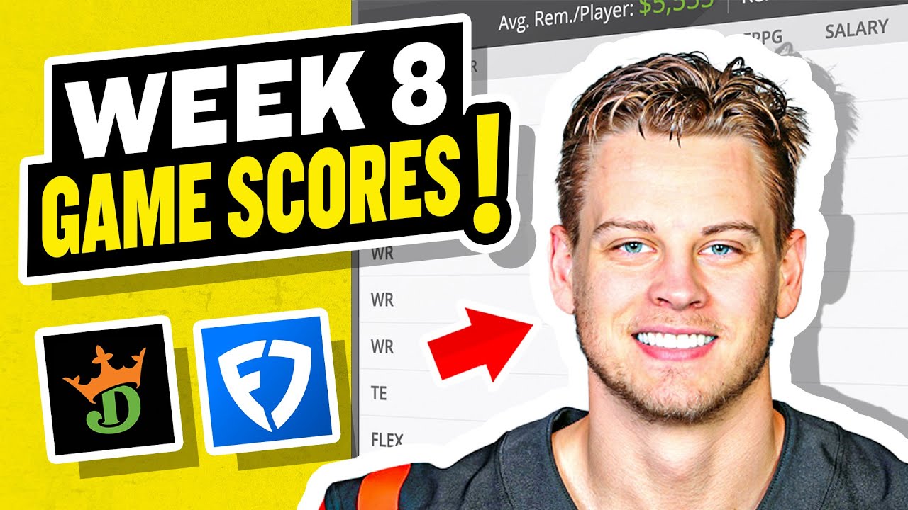Top GPP Game Stacks for Draftkings Week 8
