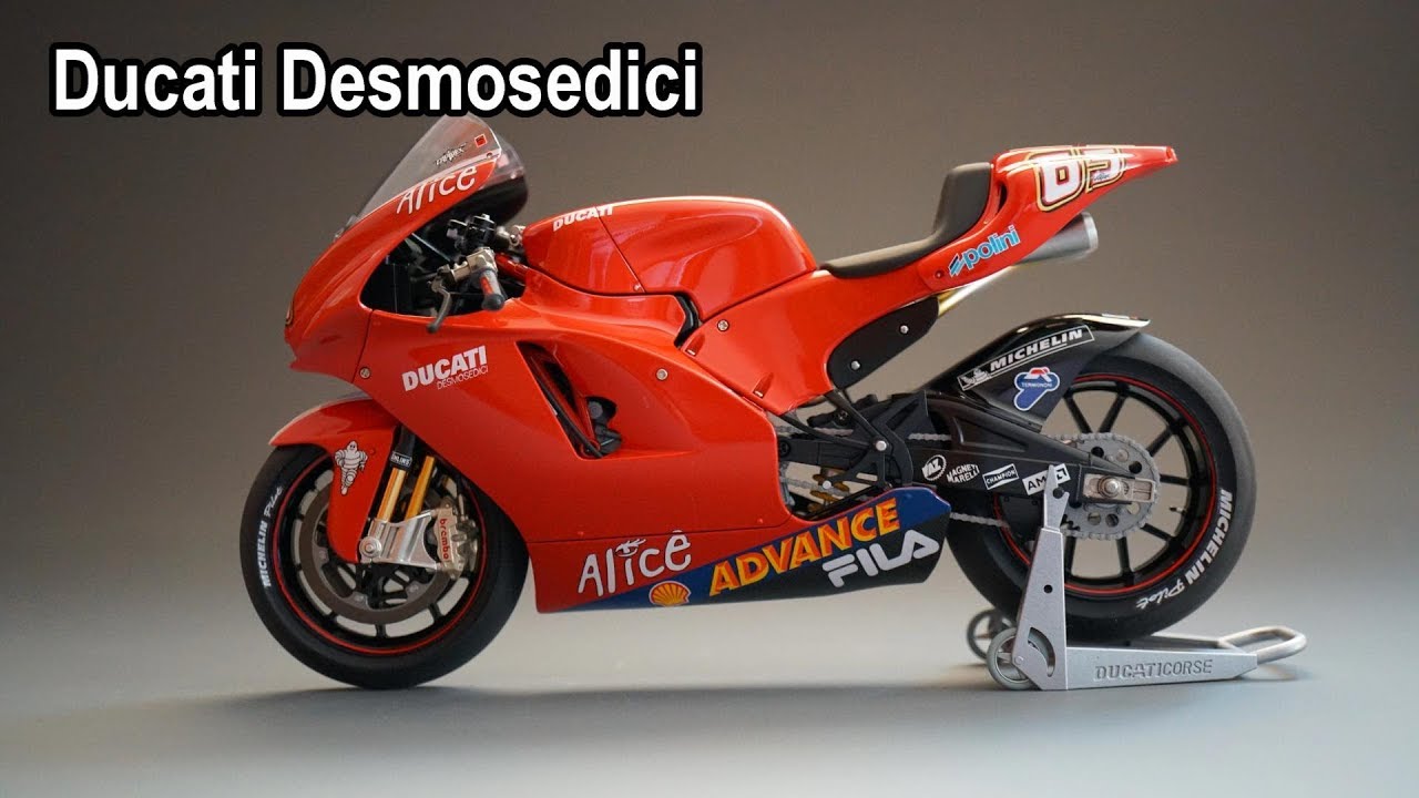 Tamiya 1/12 두카티 데스모세디치 2003 도색과 조립 풀영상[ Ducati Desmosedici 2003 ] #569