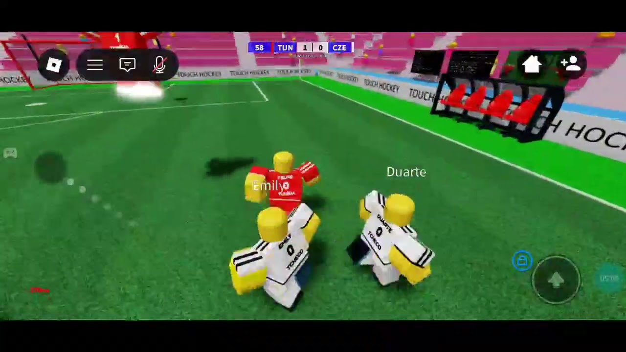 Hoje eu joguei toque em futebol