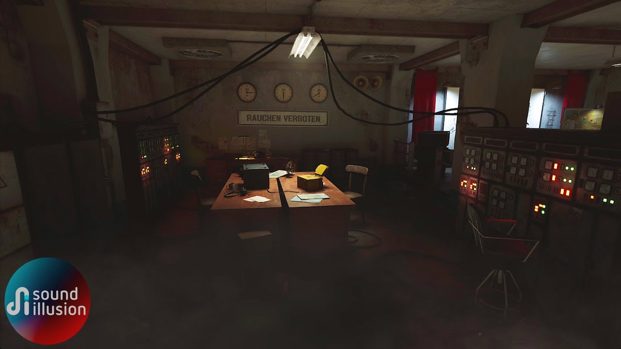 WW2 Bunker Room | War Sounds | Underground Shelter