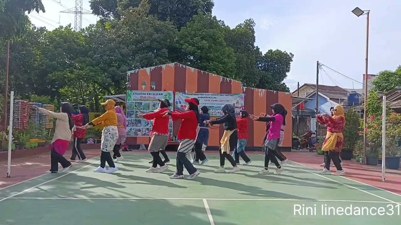 Rondo Ngarep Omah // linedance // choreo Rini // demo Wantutri cld 