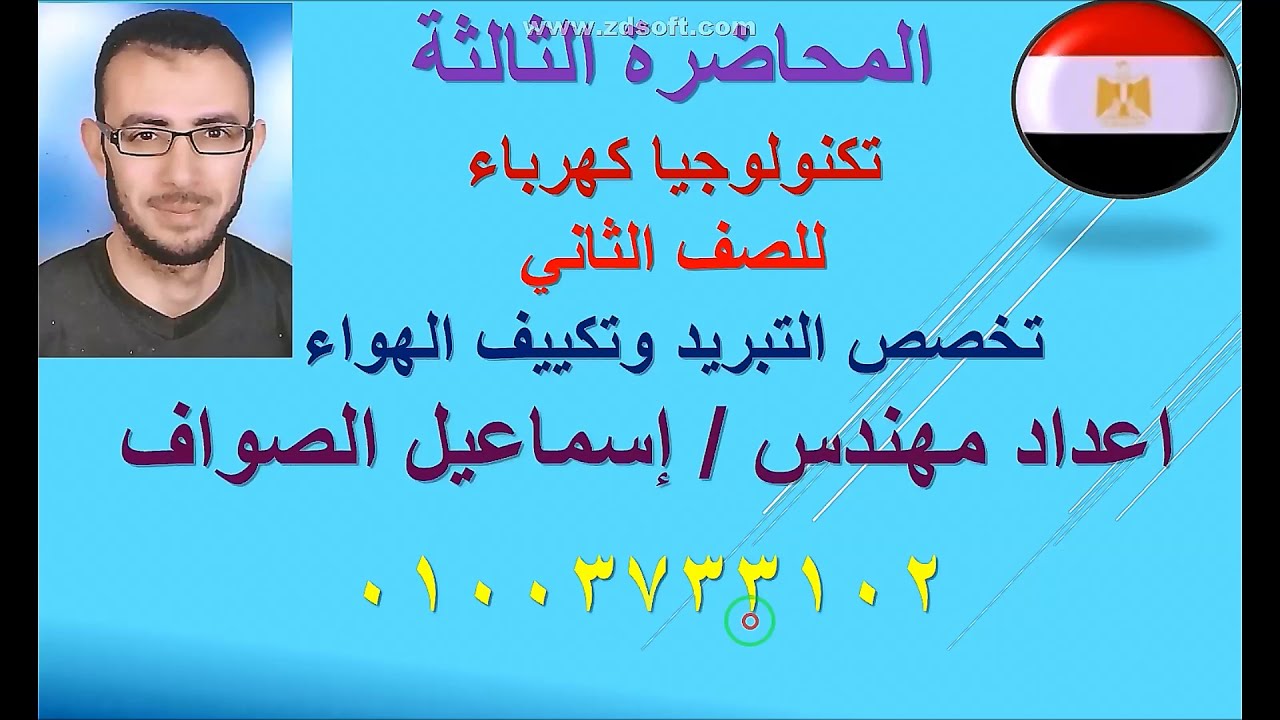 المحاضرة الثالثة تكنولوجيا كهرباء المحرك ذو مكثف البدء مهندس اسماعيل الصواف