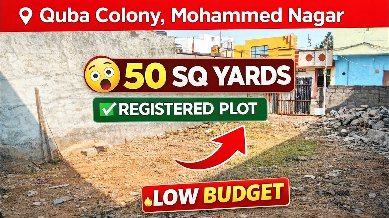 Low Budget Plot For Sale Registered Tax Paid Quba Colony Mohammed Nagar in Hyderabad #realestate  