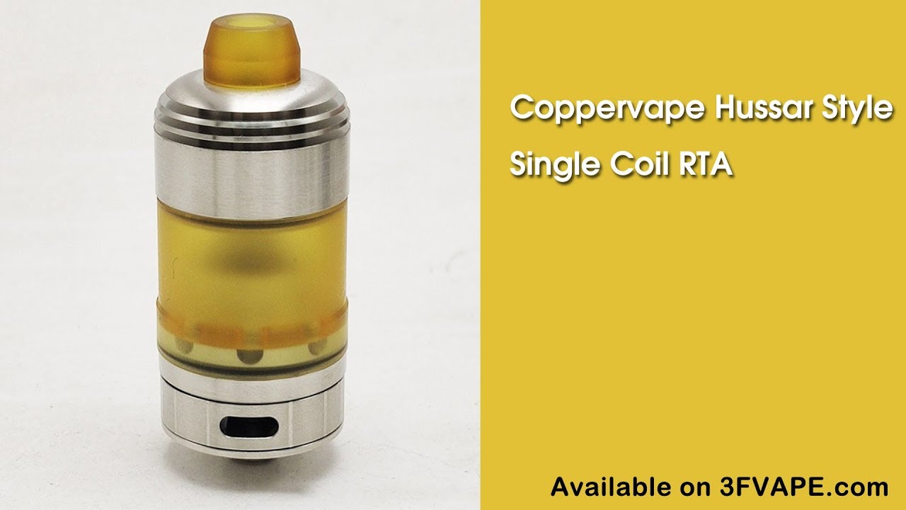 Coppervape Hussar Style Single Coil RTA
