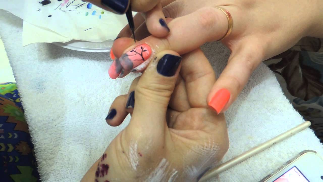 Unhas com Paisagem...... Nails with Landscape